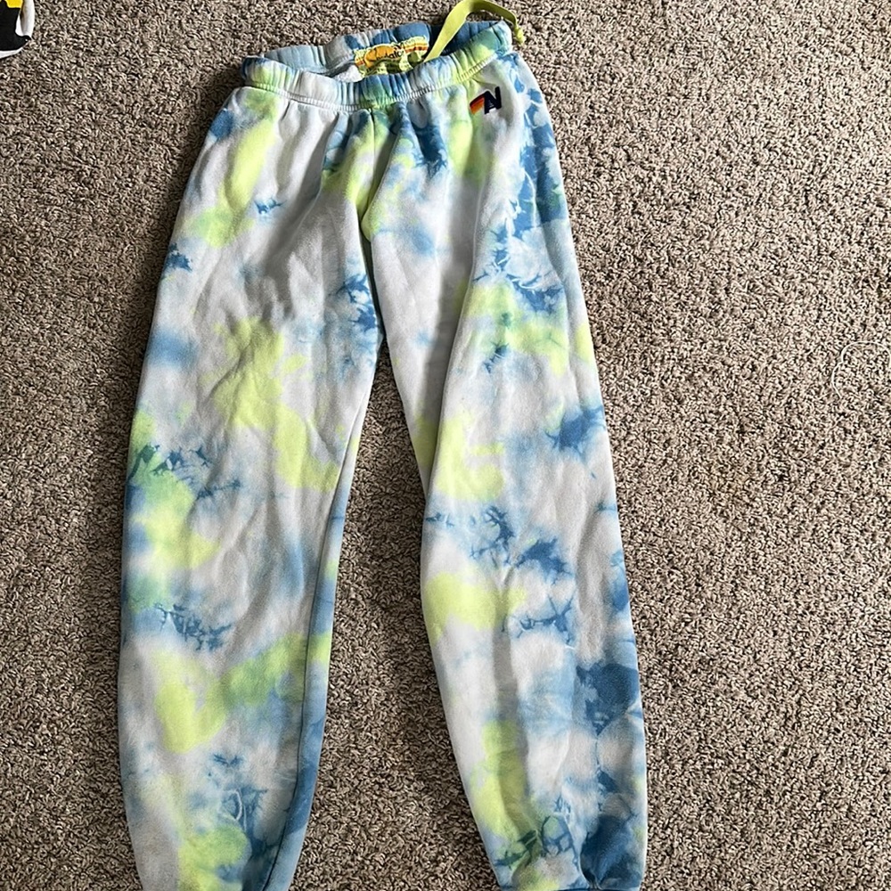 Tye Dye Aviator Nation Sweatpants-Small